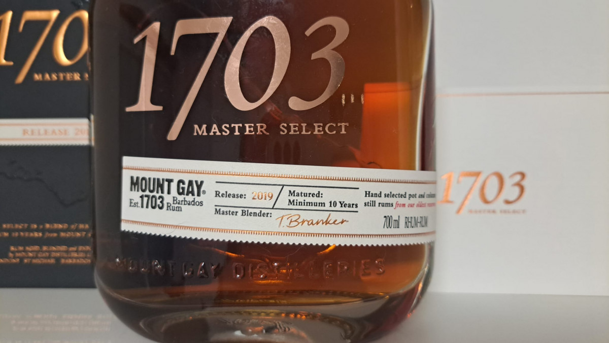 Mount Gay 1703 Master Select ČR 0.7l 43%