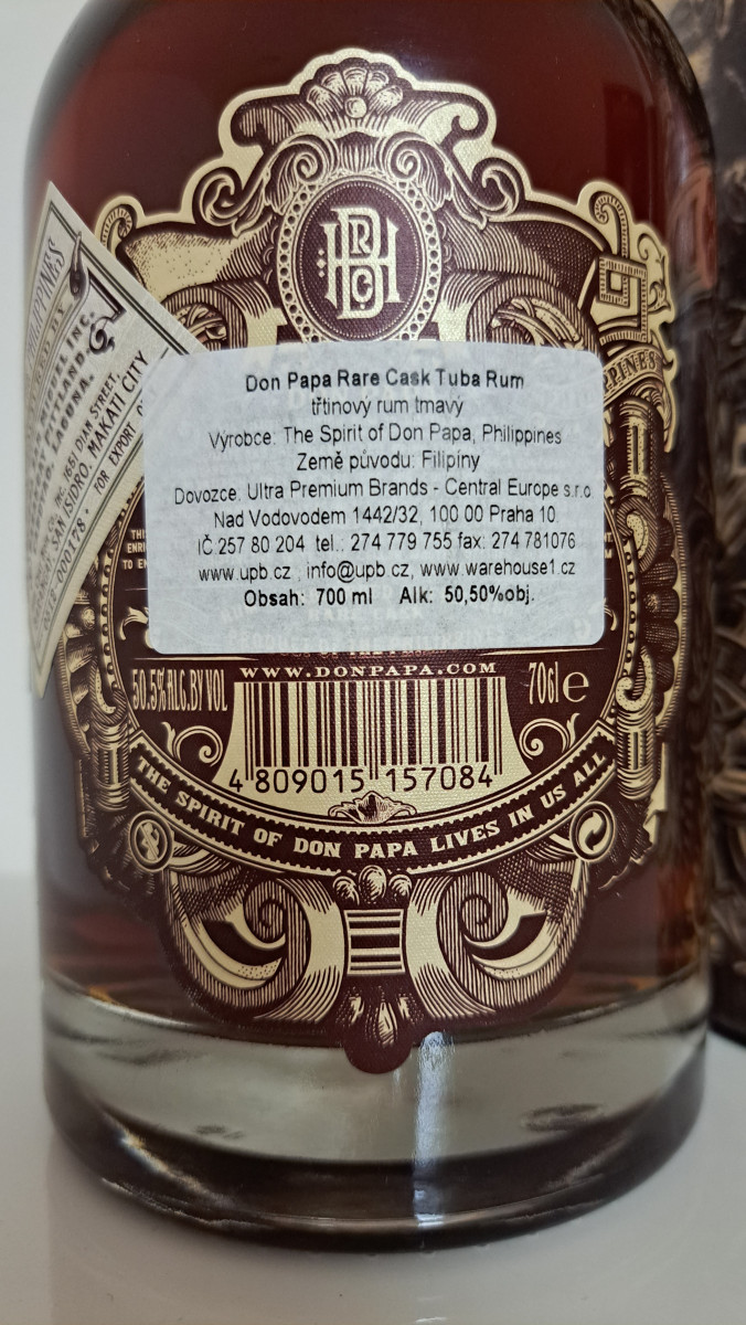 Don Papa Rare Cask 1ND Batch Nr. 5465 0.7l 50.5%