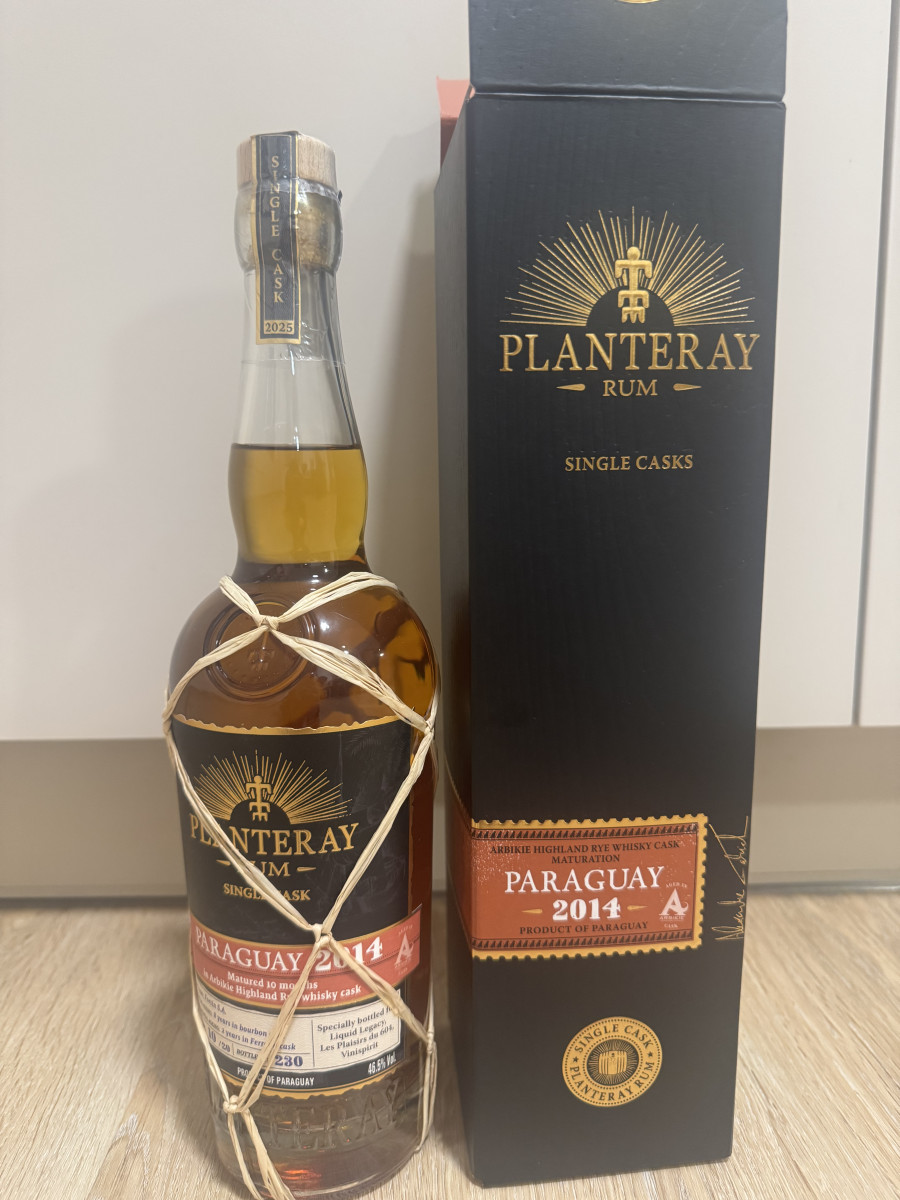 Planteray Planteray Paraguay 2014 Arbikie highland Rey Whisky cask 46.5% 0.7l – ČR