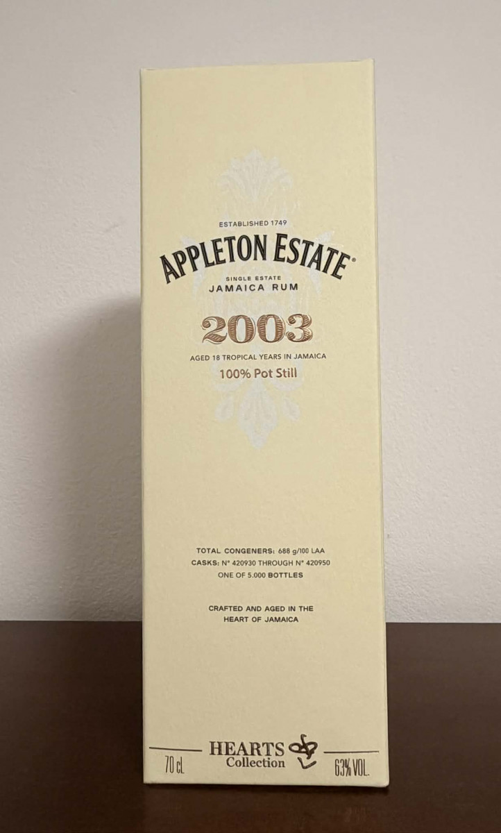 Appleton Estate 2003 Heart Collection