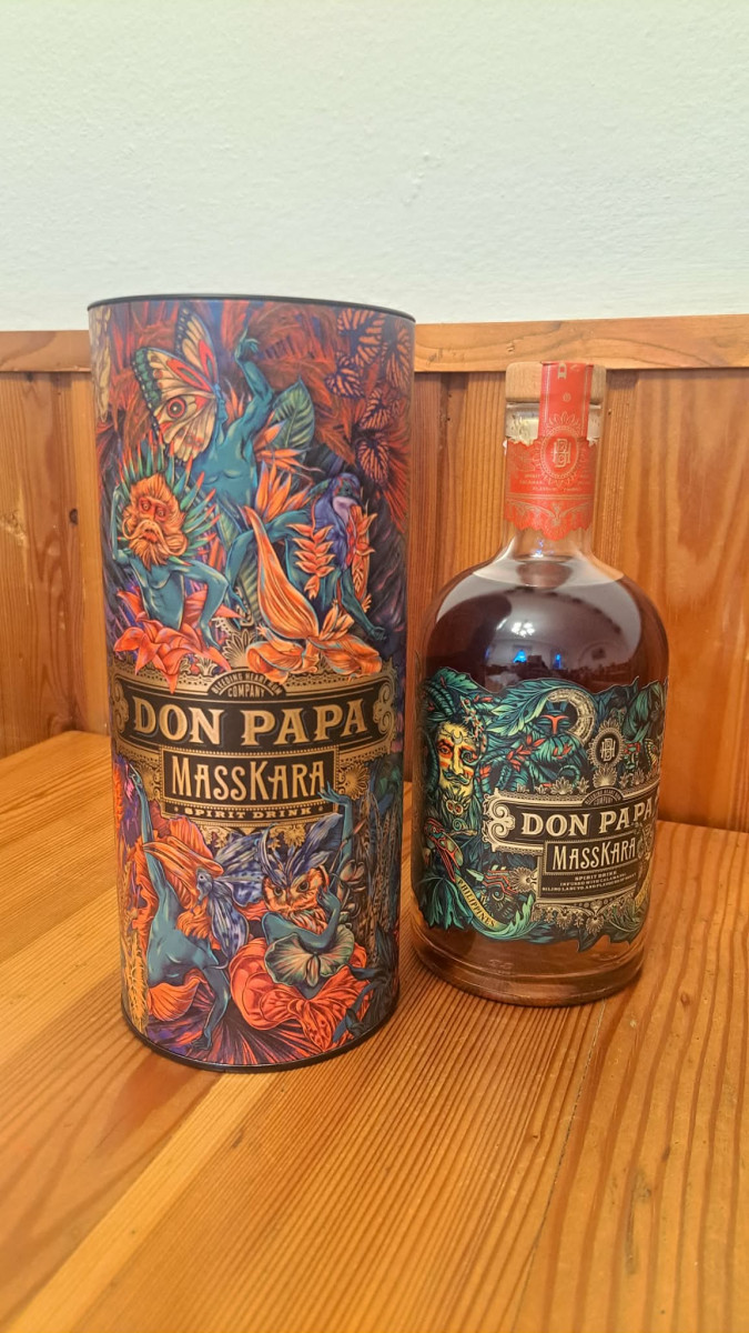 Don Papa Masskara nová tuba + láhev