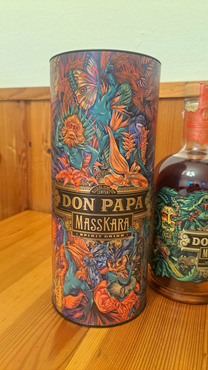 Don Papa Masskara nová tuba + láhev