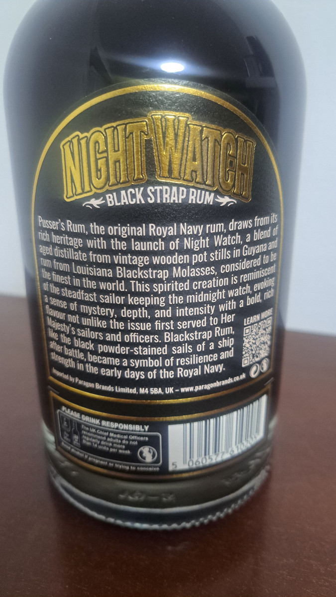 Pusser’s Night Watch Black Strap Dark 40% 0.68l – ČR
