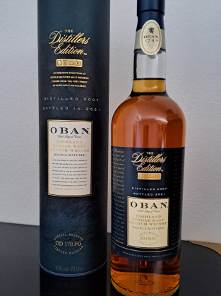 Oban Distillers Edition 2007 – 2021 43% 0.7l – ČR